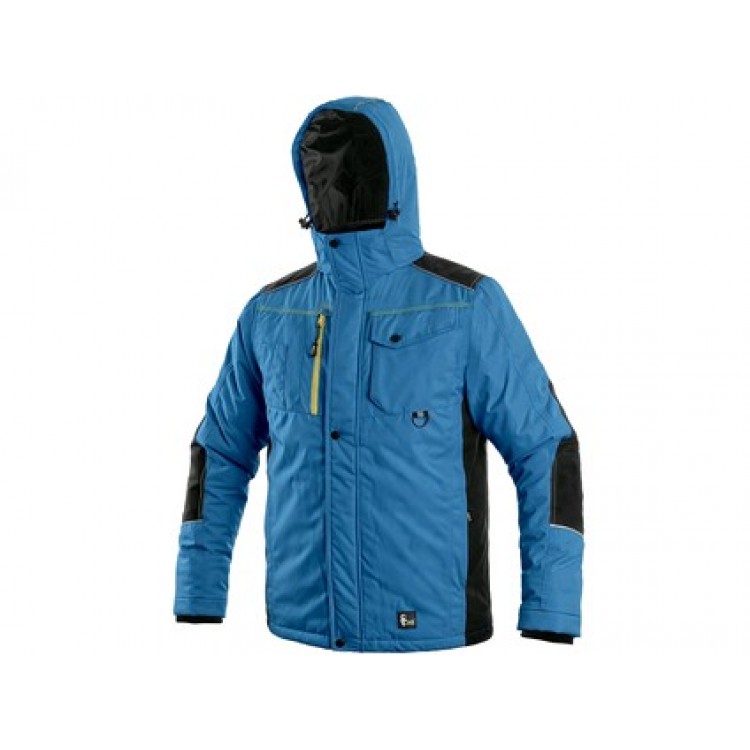 Zimná bunda CXS BALTIMORE, pánska, stredne modrá - čierna